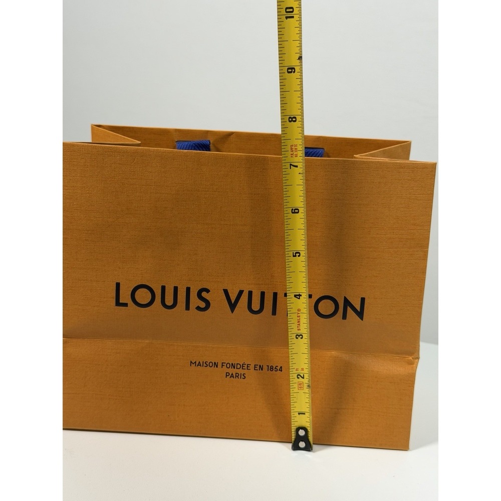 LOUIS VUITTON 8.5" x 7" Authentic Paper Gift/Shopping Bag Small Tote Orange 0022 - Picture 9 of 9